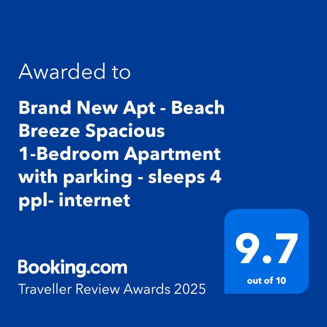 Brand New Apt - Beach Breeze Spacious 1-Bedroom Apartment With Parking - Sleeps 4 Ppl- Internet Bournemouth Esterno foto